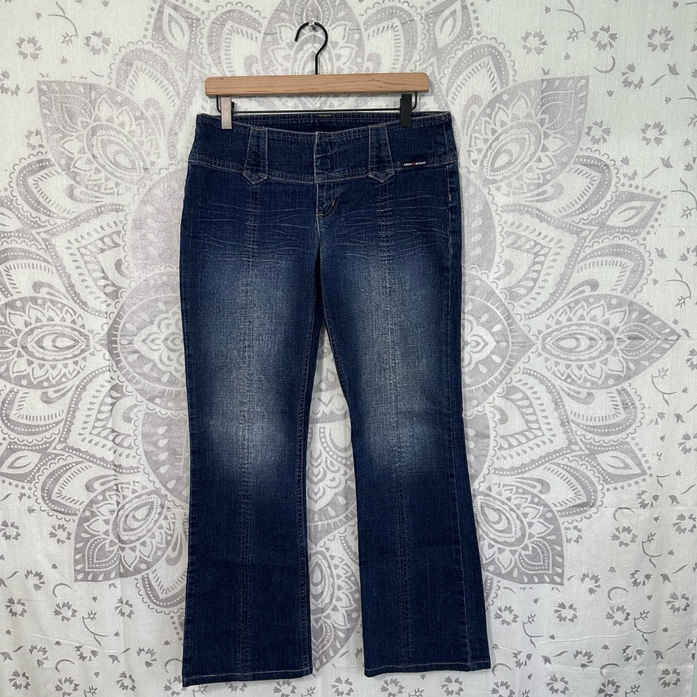 New $109 DKNY Donna Karen New York Alejo Y2K 90s Flare Jeans Low Rise 9